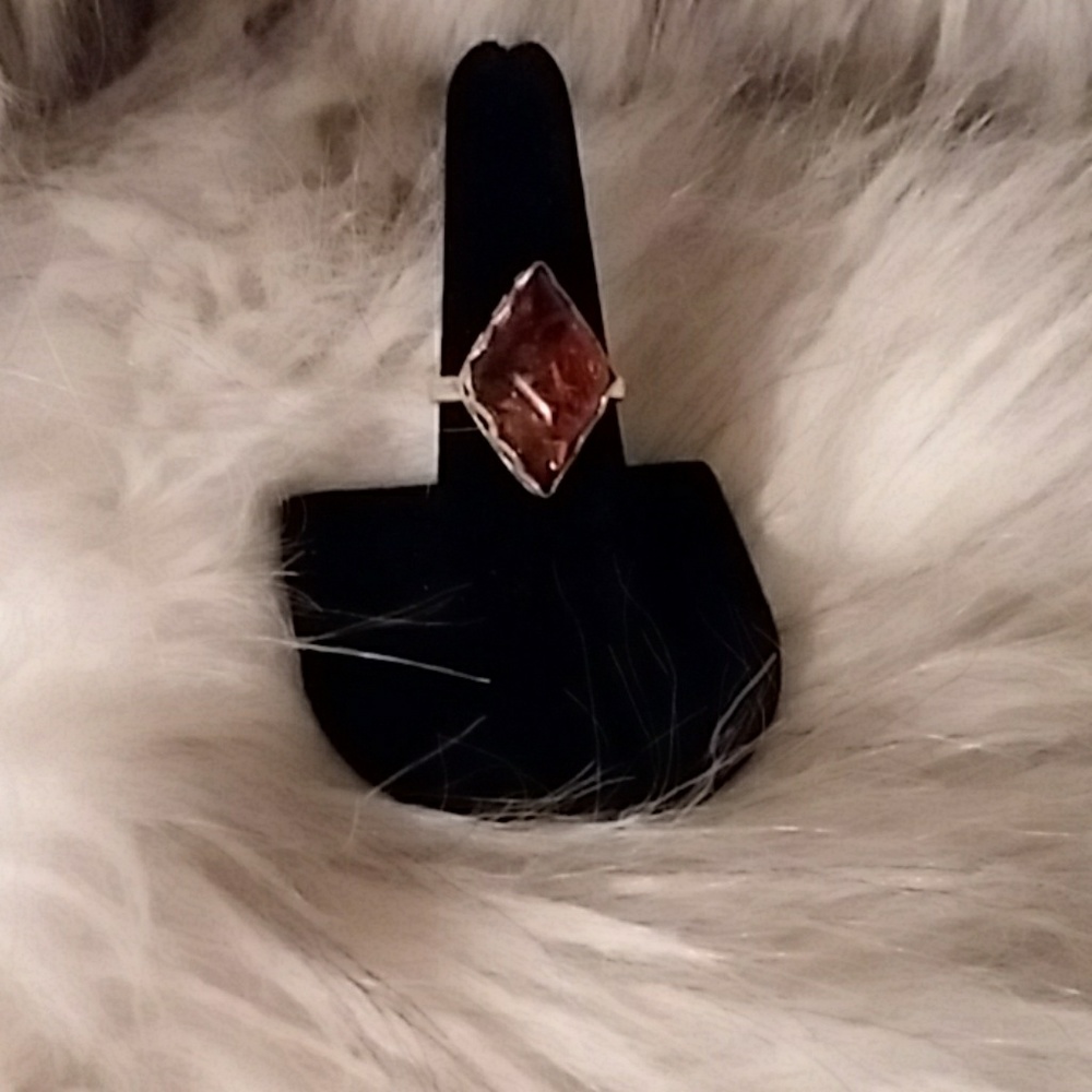 Baltic Amber in .925 Sterling silver ring NWOT